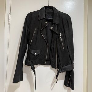Designers Remix Black Leather Jacket